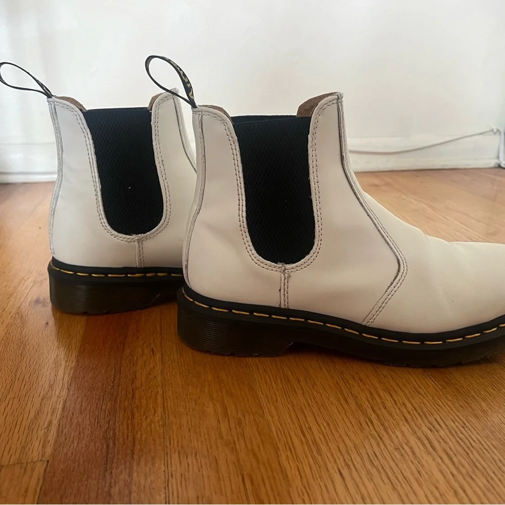 Dr. Martens White Chelsea Boots - Picture 2 of 5